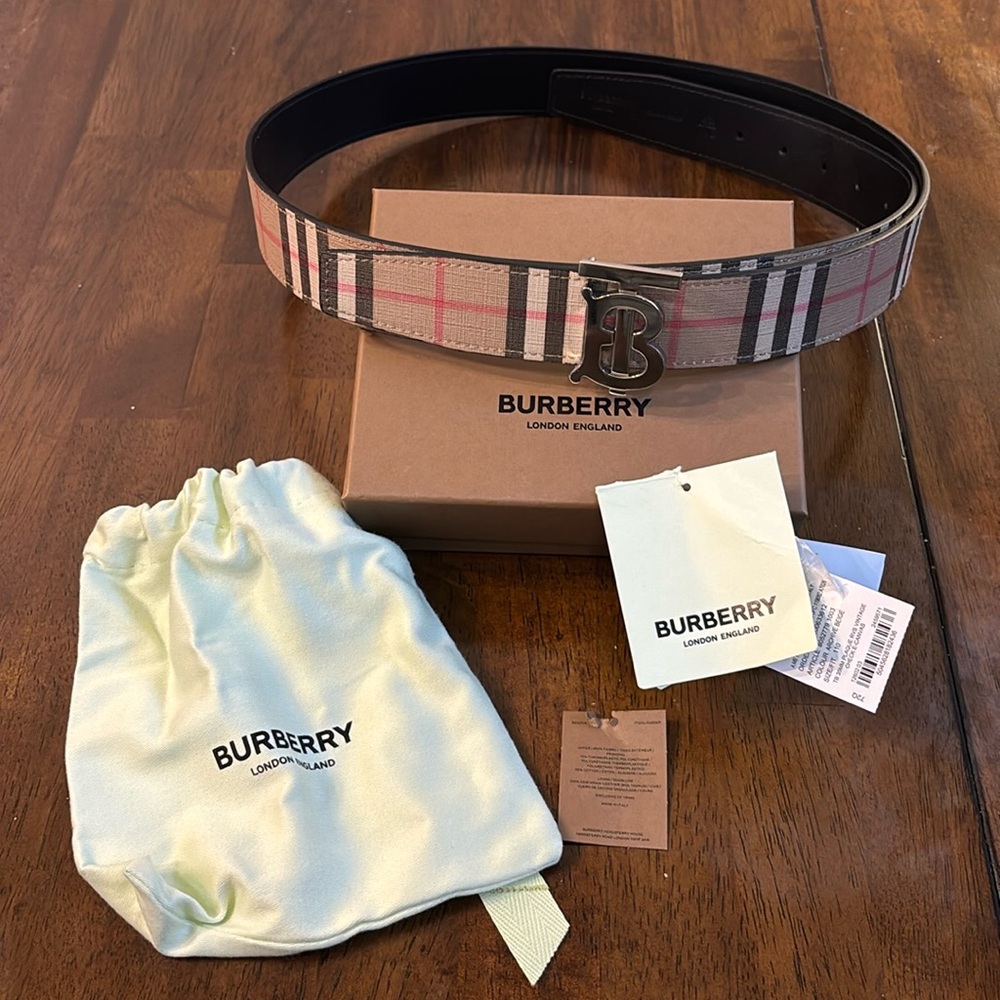 Burberry belt mens